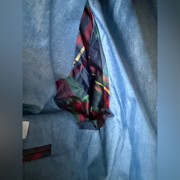 Nordstrom Boys Navy Blazer •18 • w/ blue & check lining details - Picture 4 of 6